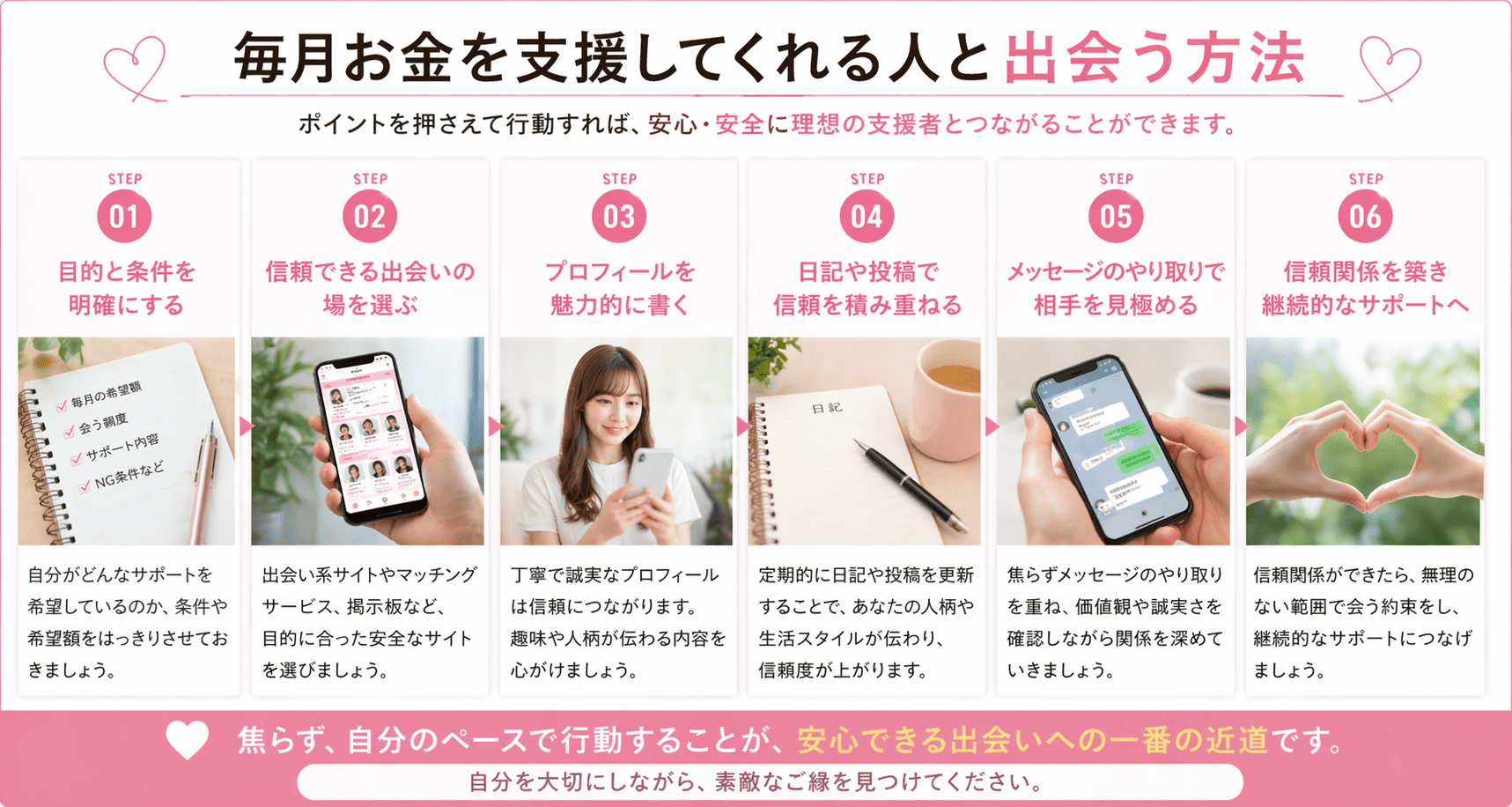 【極秘】毎月お金を支援してくれる人と出会う方法とは？